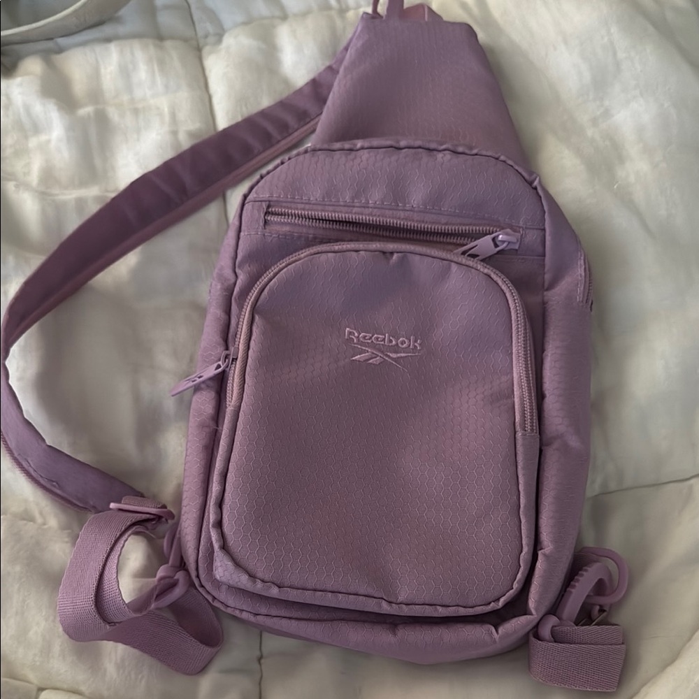 Reebok Purple Minimalist Backpack with Adjustable Straps